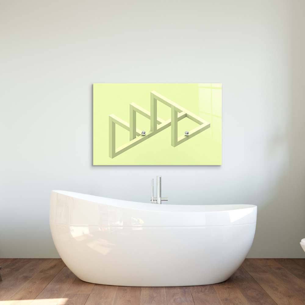 Impossible Geometry Glass Wall Art - CreoGlass E-Shop