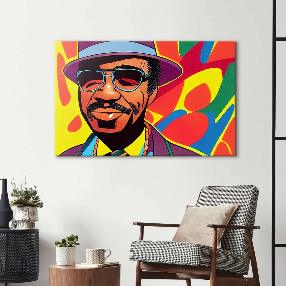 Jazz Man Glass Wall Art - CreoGlass E-Shop