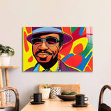 Jazz Man Glass Wall Art - CreoGlass E-Shop