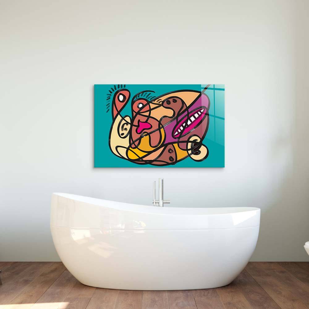 Love Under Lockdown Glass Wall Art - CreoGlass E-Shop