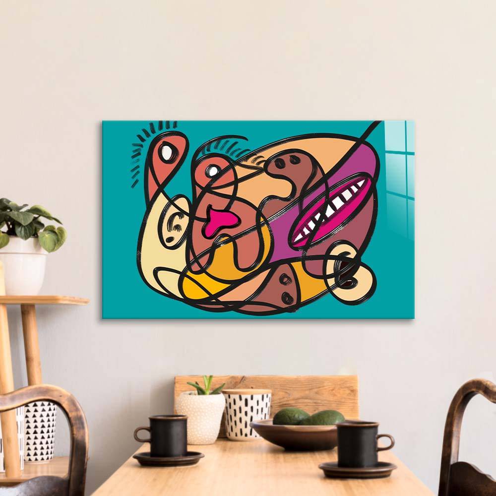 Love Under Lockdown Glass Wall Art - CreoGlass E-Shop
