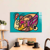 Love Under Lockdown Glass Wall Art - CreoGlass E-Shop