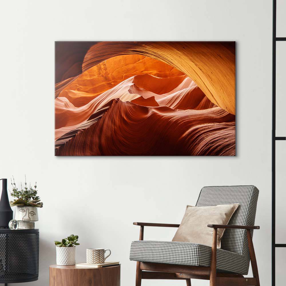 Lower Antelope Canyon National Park Glass Wall Art - CreoGlass E-Shop