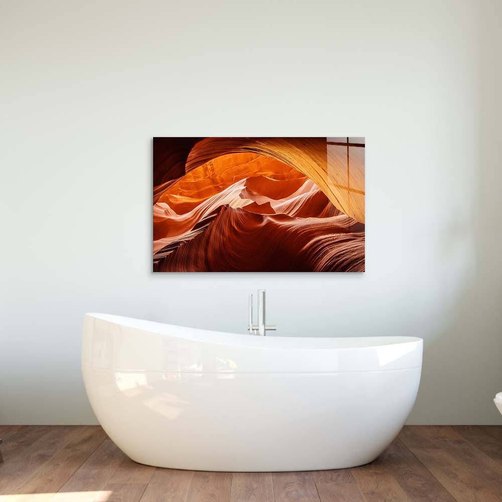 Lower Antelope Canyon National Park Glass Wall Art - CreoGlass E-Shop