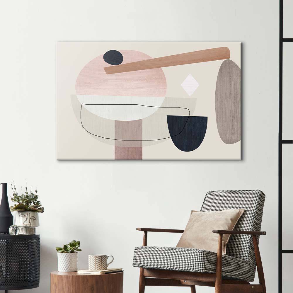 Minimalist Abstract Pebbles Glass Wall Art - CreoGlass E-Shop