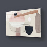 Minimalist Abstract Pebbles Glass Wall Art - CreoGlass E-Shop