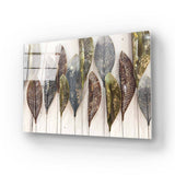 Multi-coloured Leaves Glass Wall Art - CreoGlass E-Shop