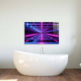 Neon Passage Glass Wall Art - CreoGlass E-Shop