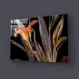Orange Lily Glass Wall Art - CreoGlass E-Shop