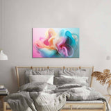 Pastel 3D Cloud 2 Glass Wall Art - CreoGlass E-Shop