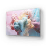 Pastel 3D Clouds 3 Glass Wall Art - CreoGlass E-Shop
