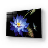 Purple Lotus Glass Wall Art - CreoGlass E-Shop