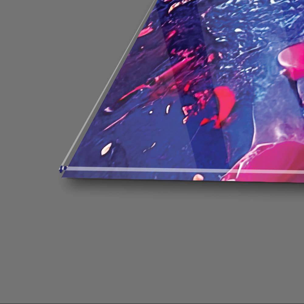 Rainbow Splash Glass Wall Art - CreoGlass E-Shop