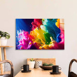 Rainbow Splash Glass Wall Art - CreoGlass E-Shop