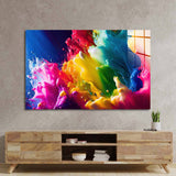 Rainbow Splash Glass Wall Art - CreoGlass E-Shop