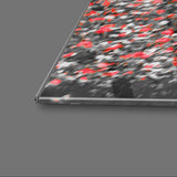 Red Leaves Trees in Park Glass Wall Art - CreoGlass E-Shop