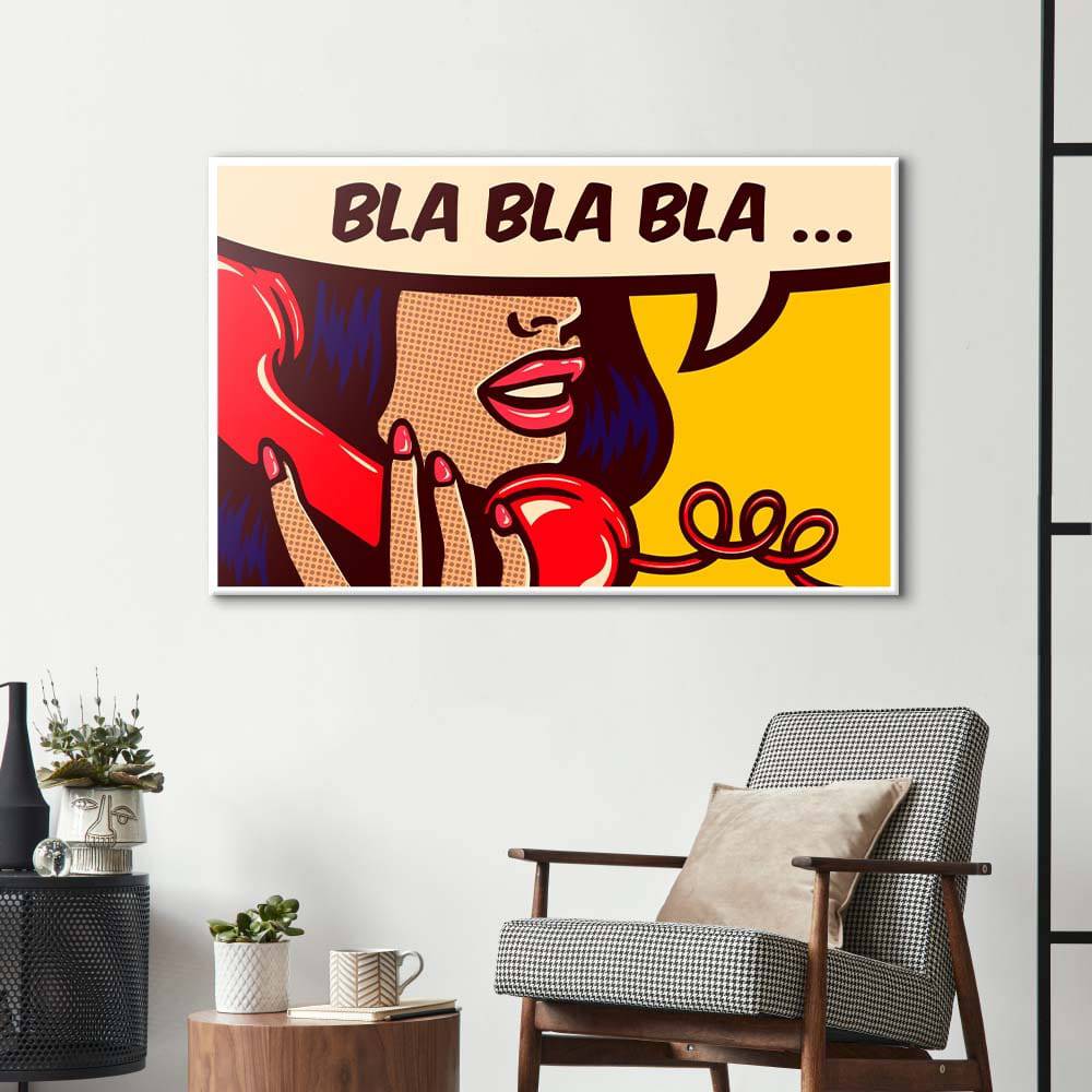 Retro Phone Call Glass Wall Art - CreoGlass E-Shop