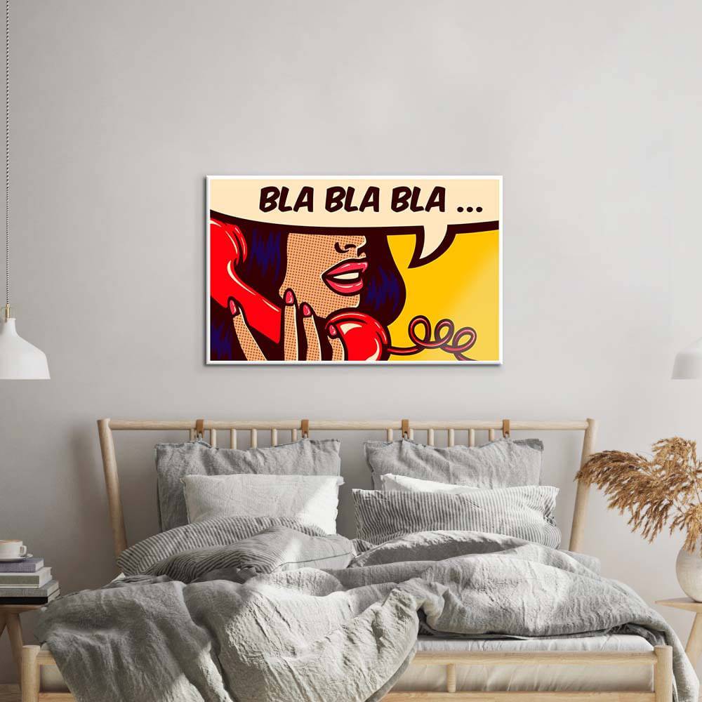 Retro Phone Call Glass Wall Art - CreoGlass E-Shop