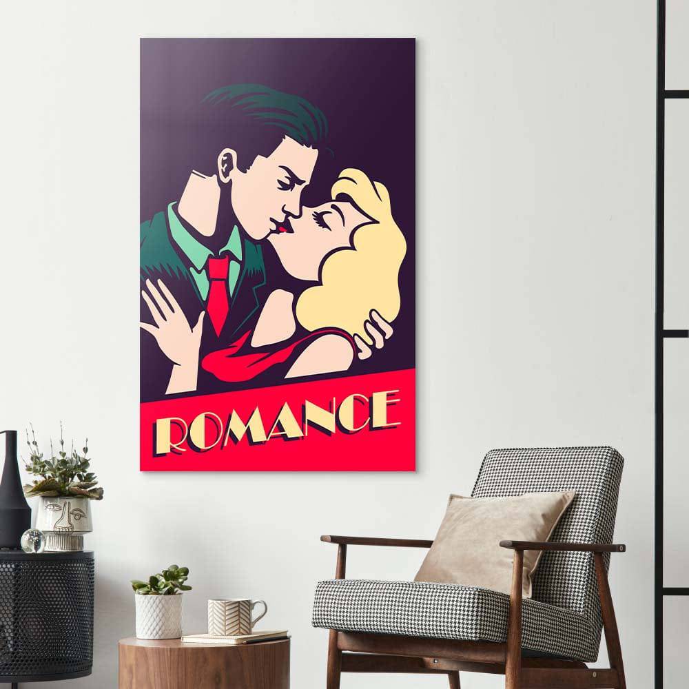 Retro Romance Glass Wall Art - CreoGlass E-Shop