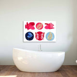 Symbols of Nature Glass Wall Art - CreoGlass E-Shop