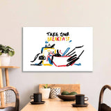 Take your Breakfast Abstract Glass Wall Art - CreoGlass E-Shop