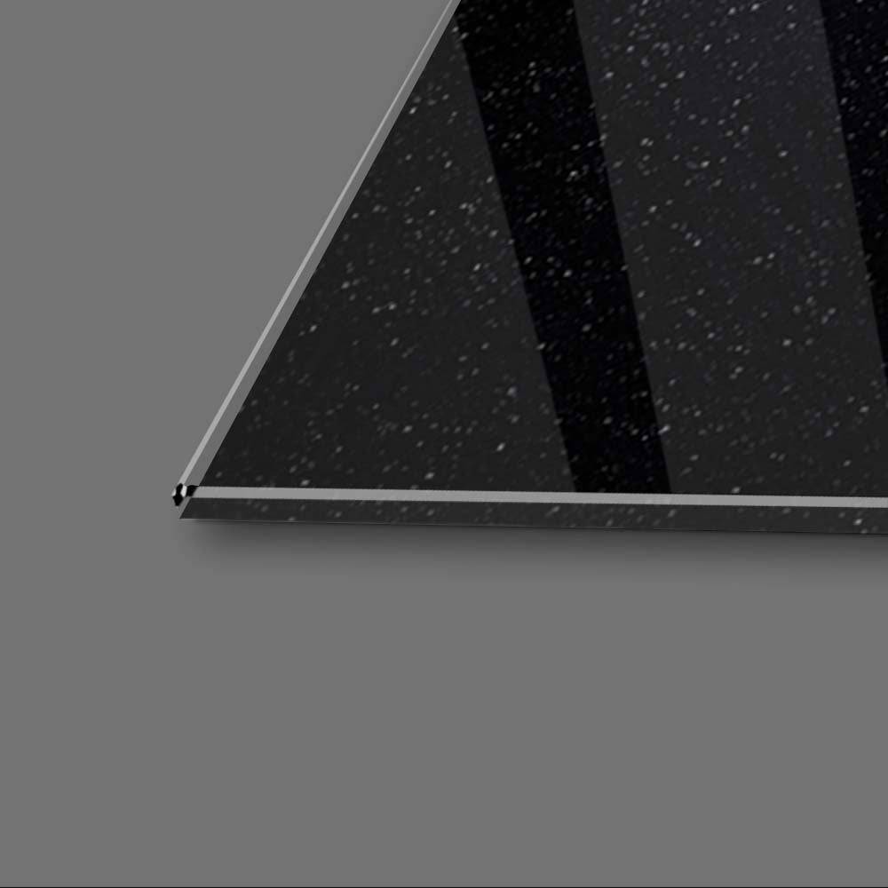 The Earth and Moon with the Milky Way Glass Wall Art - CreoGlass E-Shop