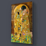 The Kiss, Gustav Klimt Glass Wall Art - CreoGlass E-Shop