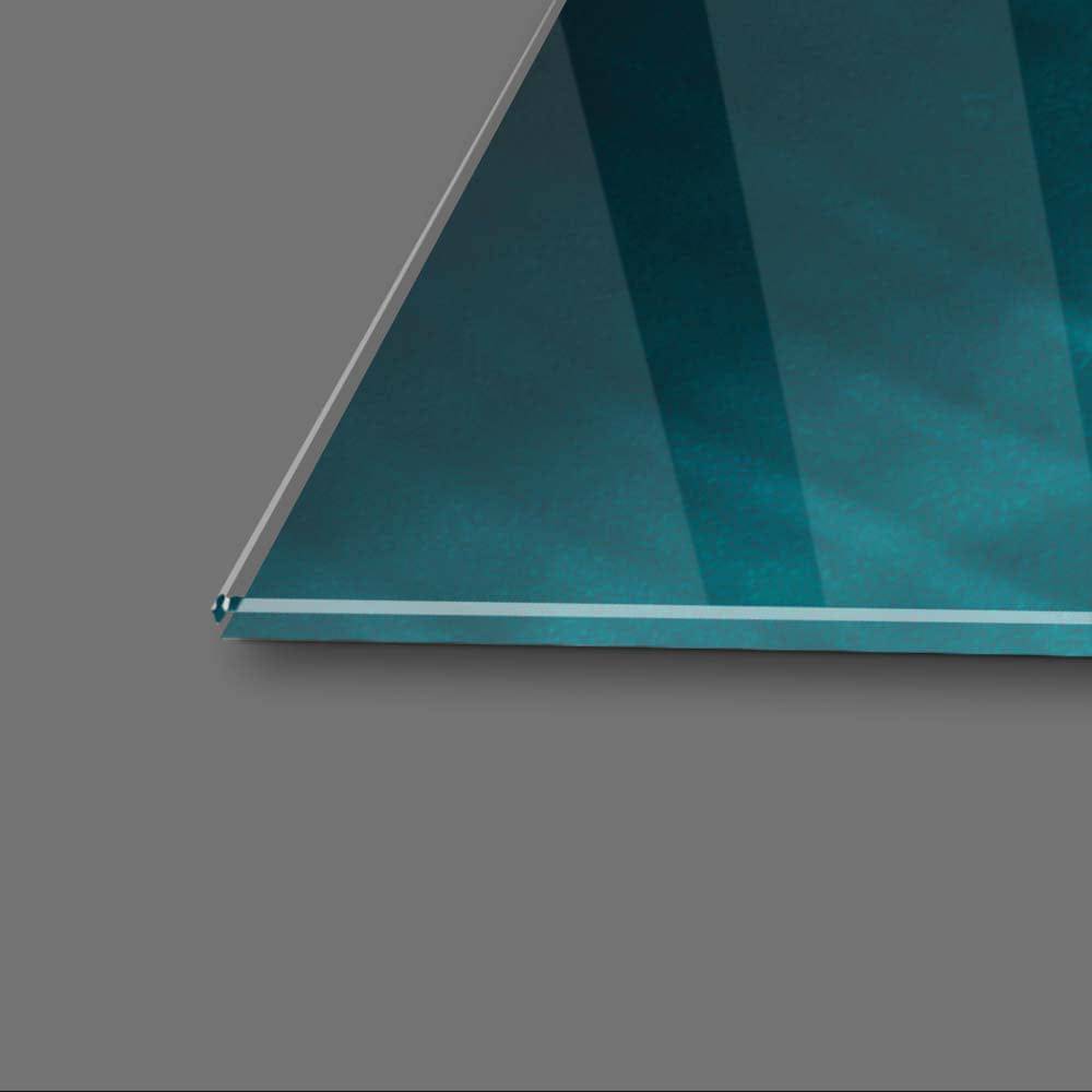 Tropical Leaves Colourful Flower Glass Wall Art - CreoGlass E-Shop