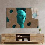 Vaporwave Statue Glass Wall Art - CreoGlass E-Shop