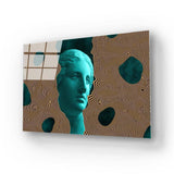 Vaporwave Statue Glass Wall Art - CreoGlass E-Shop