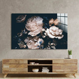 Vintage Bouquet Glass Wall Art - CreoGlass E-Shop