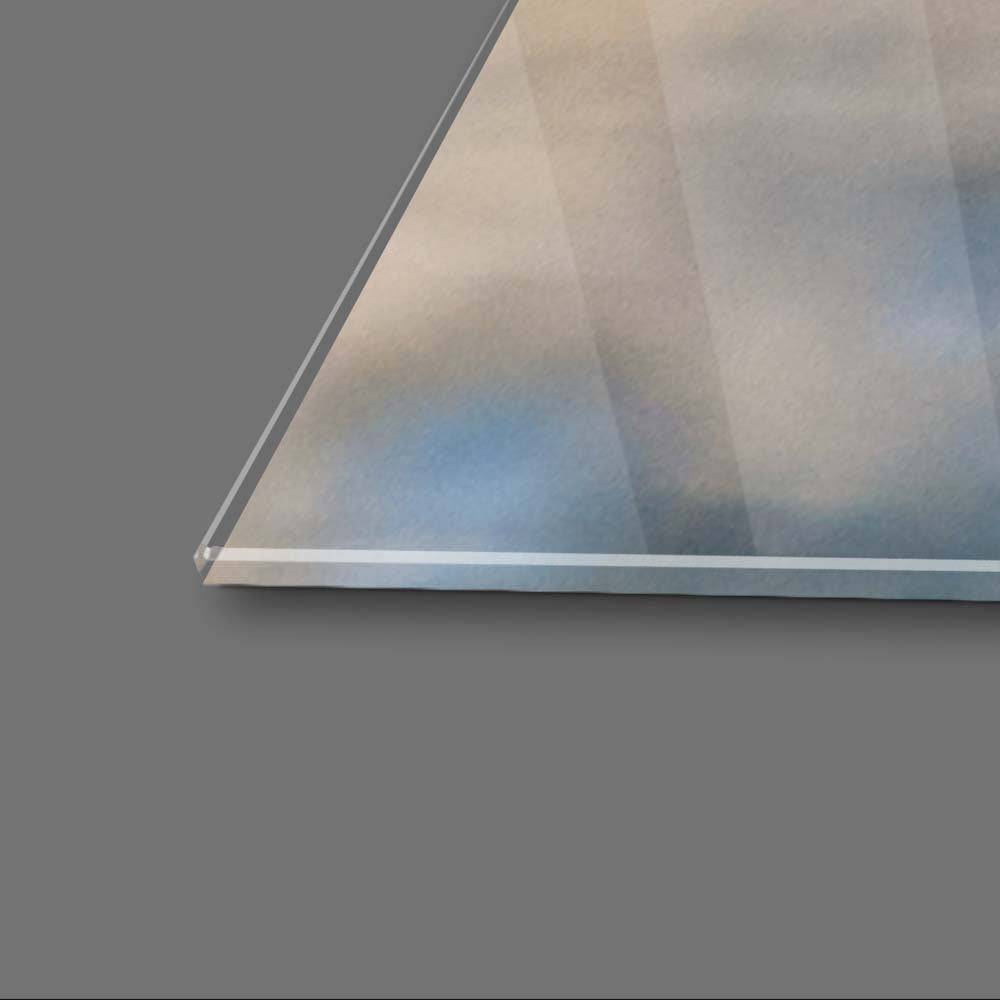 Water droplets on a Dandelion Glass Wall Art - CreoGlass E-Shop