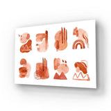 Watercolour Abstractions Glass Wall Art - CreoGlass E-Shop