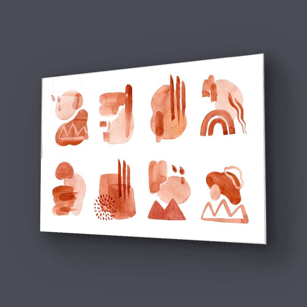 Watercolour Abstractions Glass Wall Art - CreoGlass E-Shop