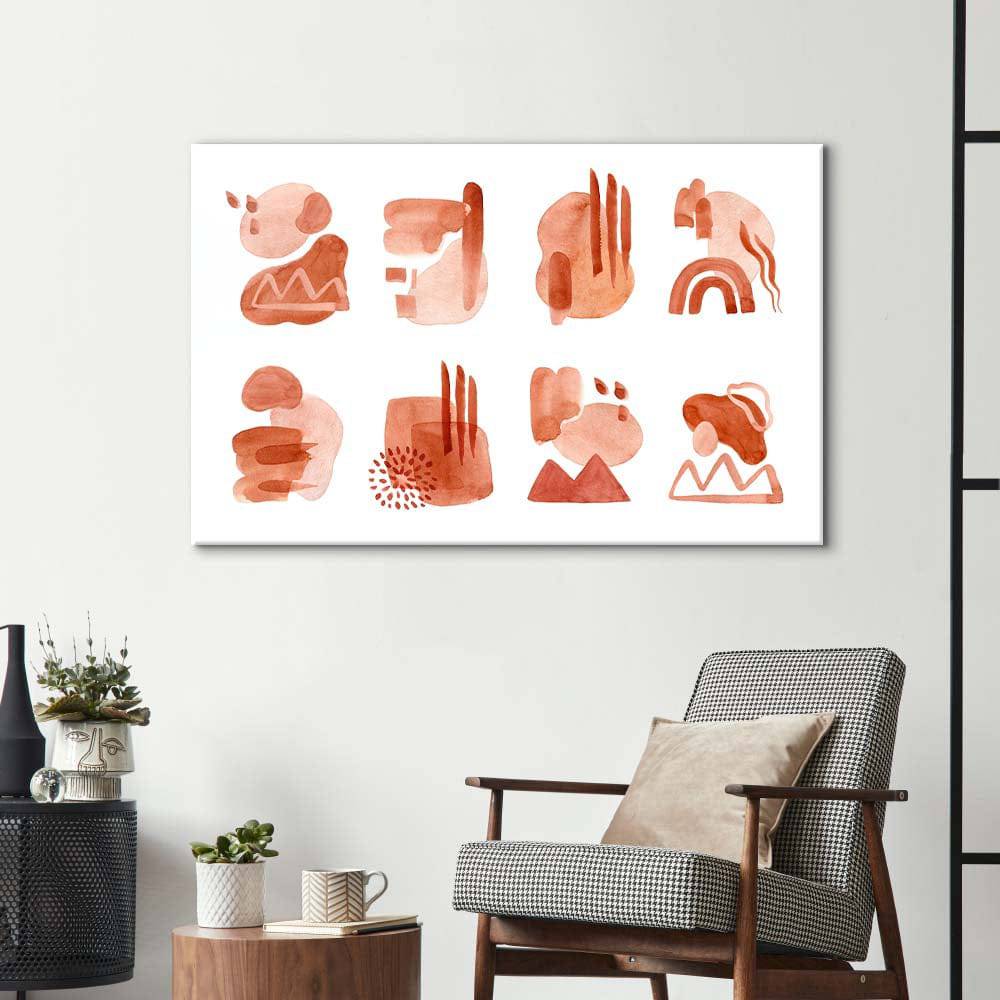 Watercolour Abstractions Glass Wall Art - CreoGlass E-Shop