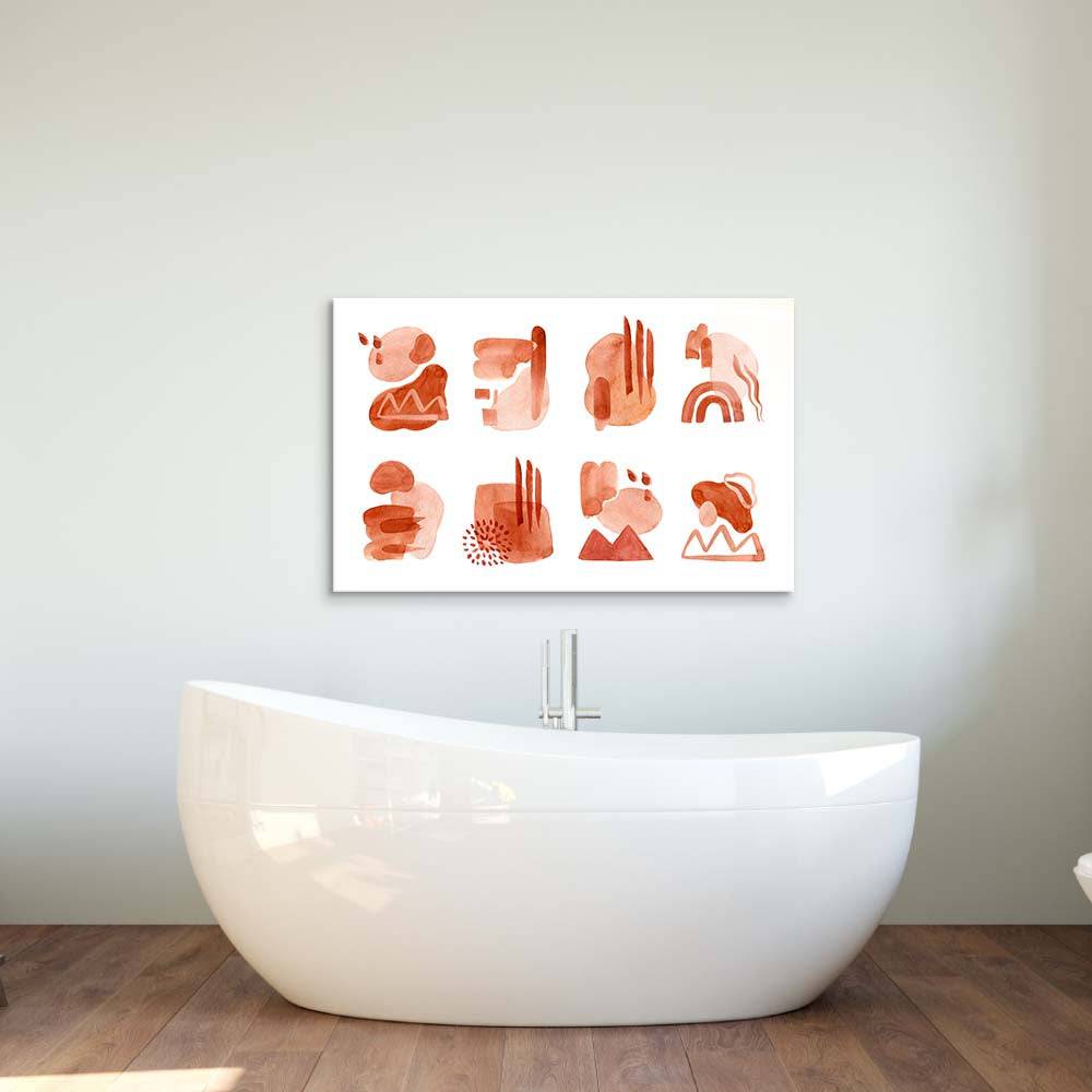 Watercolour Abstractions Glass Wall Art - CreoGlass E-Shop