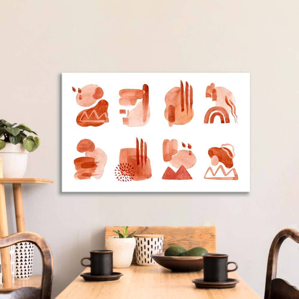 Watercolour Abstractions Glass Wall Art - CreoGlass E-Shop