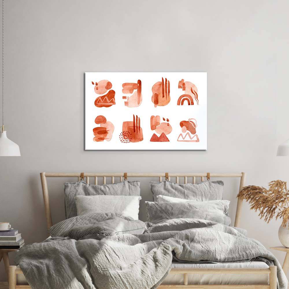 Watercolour Abstractions Glass Wall Art - CreoGlass E-Shop