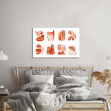 Watercolour Abstractions Glass Wall Art - CreoGlass E-Shop