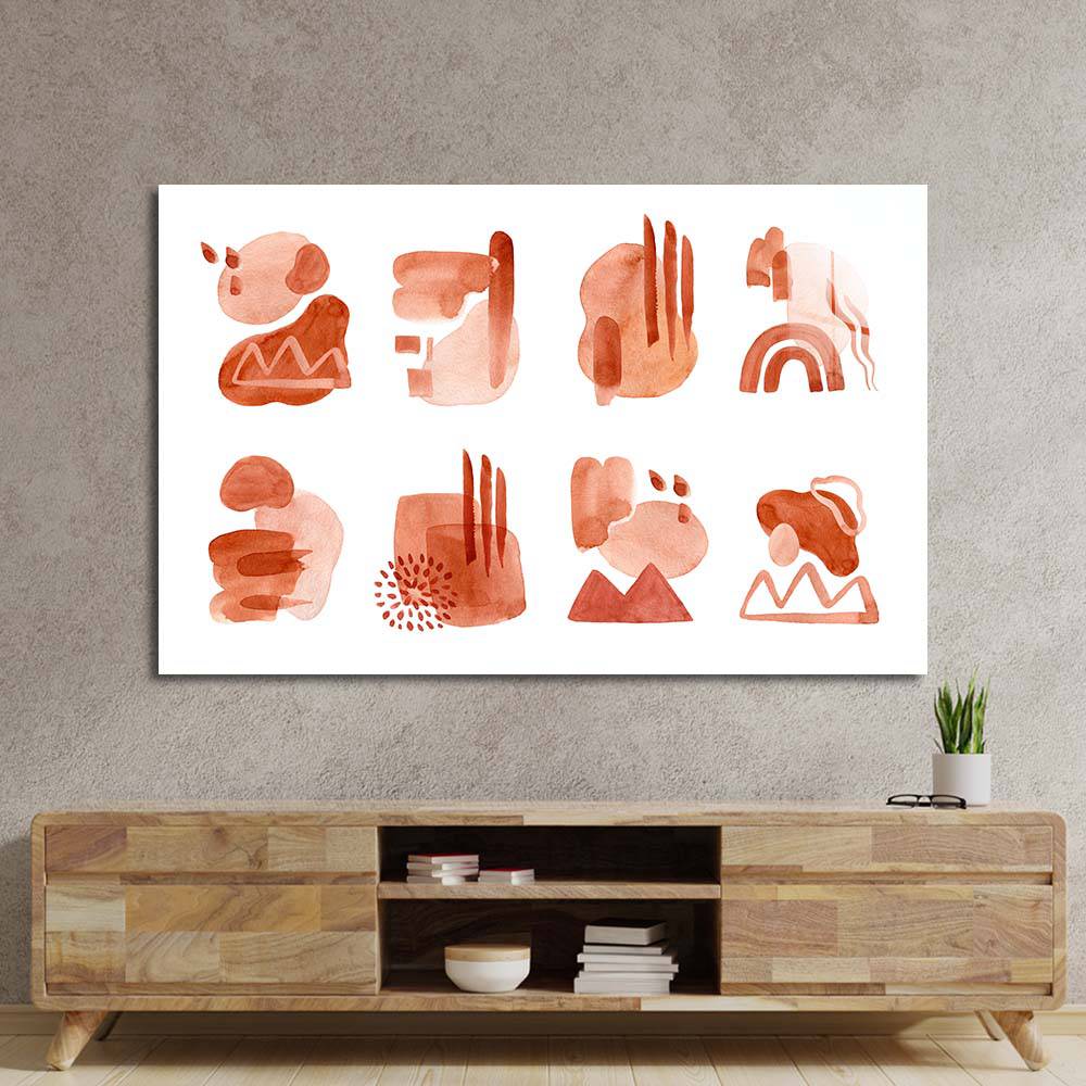 Watercolour Abstractions Glass Wall Art - CreoGlass E-Shop