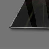 Zebra Family Close Up Black Background Glass Wall Art - CreoGlass E-Shop