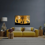 3 Deer Forest Glass Wall Art - CreoGlass E-Shop