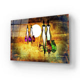 Africa Retro Vintage Style Glass Wall Art - CreoGlass E-Shop