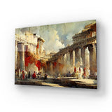 Ancient Rome Pillars Roman Architecture Antique Monument European Forum Glass Wall Art - CreoGlass E-Shop