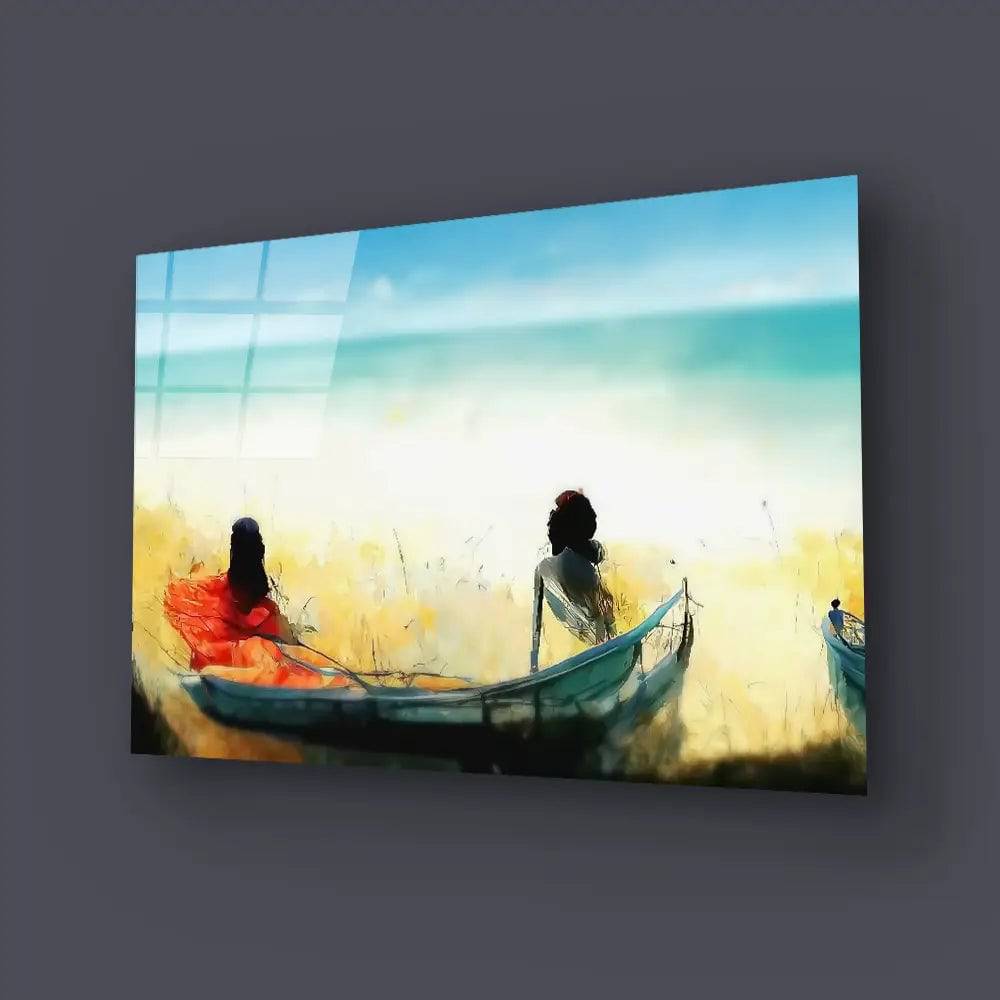 By Sea I Boat Glass Wall Art - CreoGlass E-Shop