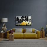 Dancing Palms Glass Wall Art - CreoGlass E-Shop