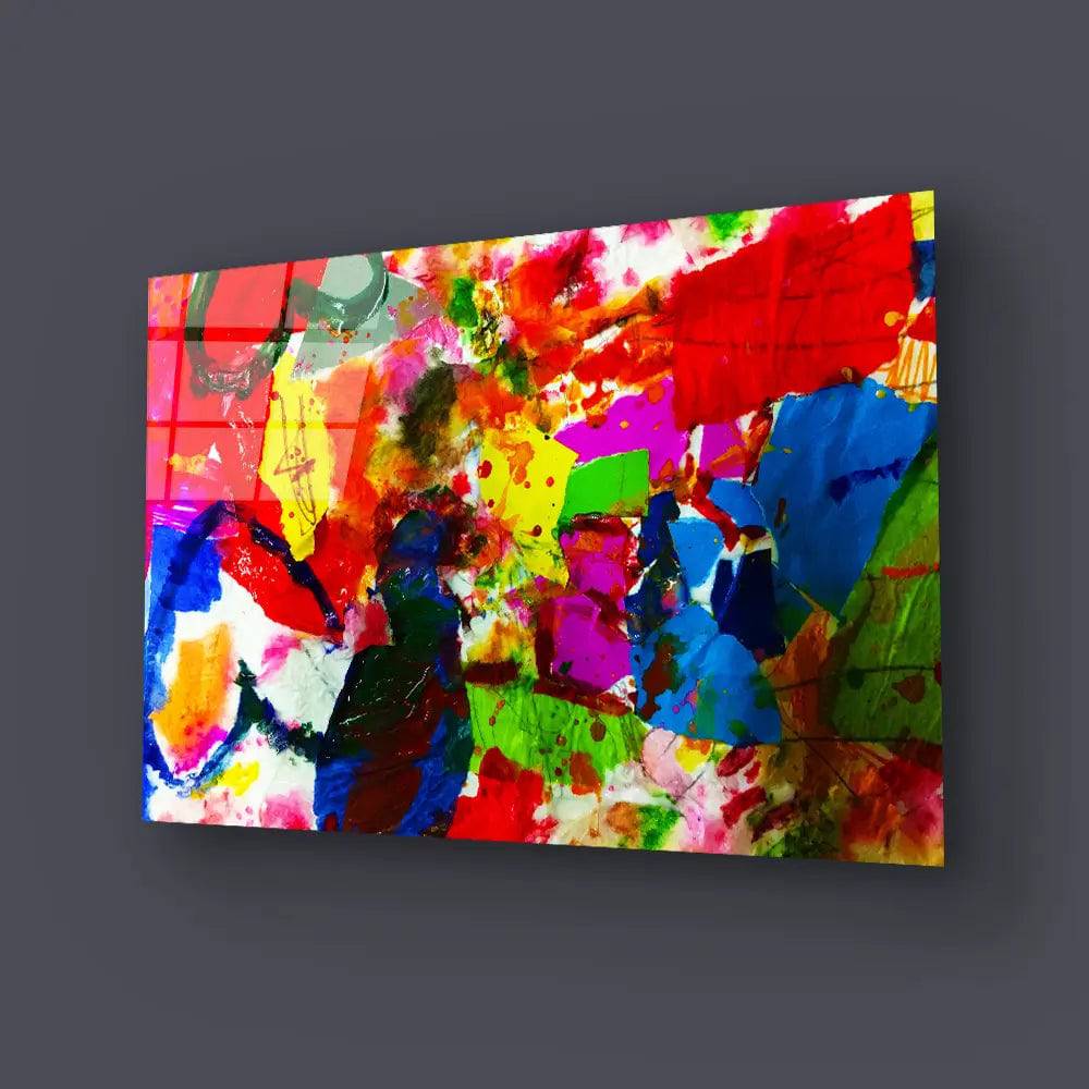 Expressionism Art Mixed Media Glass Wall Art - CreoGlass E-Shop