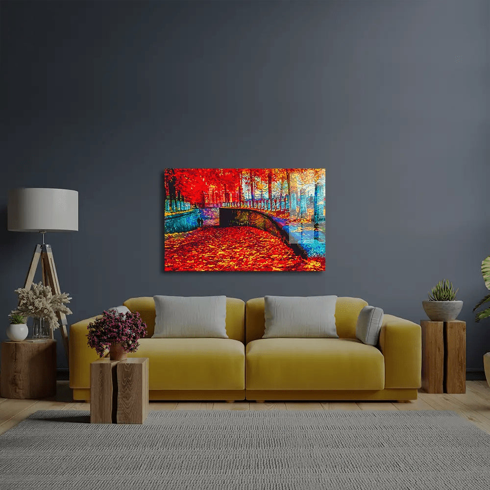 Nature Landscape Scenic Impressionist Glass Wall Art - CreoGlass E-Shop