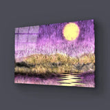 Purple Sunset Glass Wall Art - CreoGlass E-Shop
