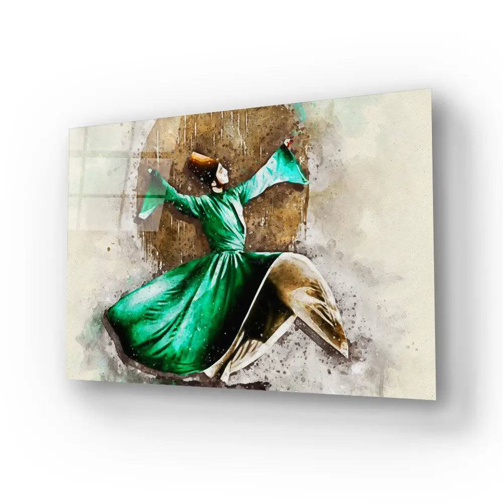 Ramadan Religious Dances Glass Wall Art - CreoGlass E-Shop
